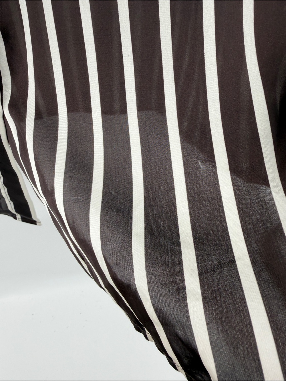 Lauren Ralph Lauren Old Money Quiet Luxury Black Striped Blouse Size 1X Plus - Picture 11 of 14
